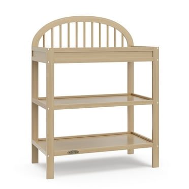 Graco Olivia Infant Wood Changing Table with Changing Pad, Driftwood