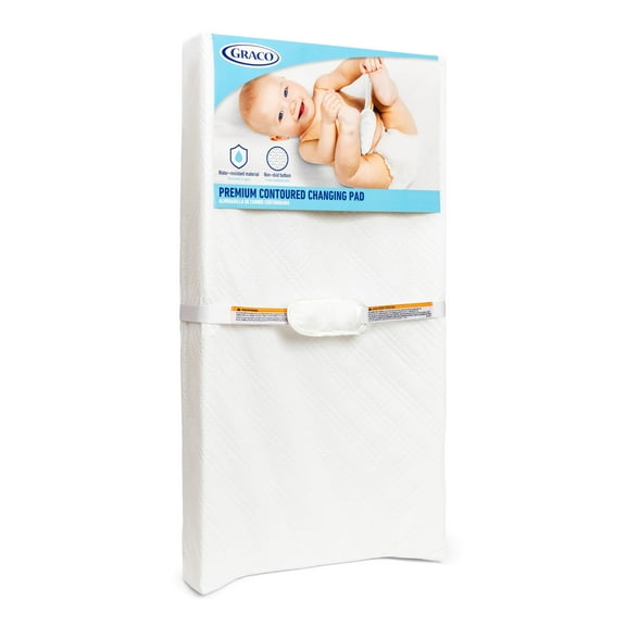 Graco PEVA Contoured Water-Resistant Diaper Changing Pad, 1 piece