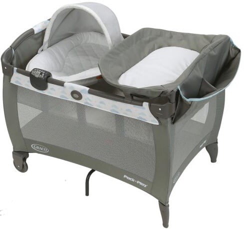 Graco newborn napper playard store with soothe surround technology