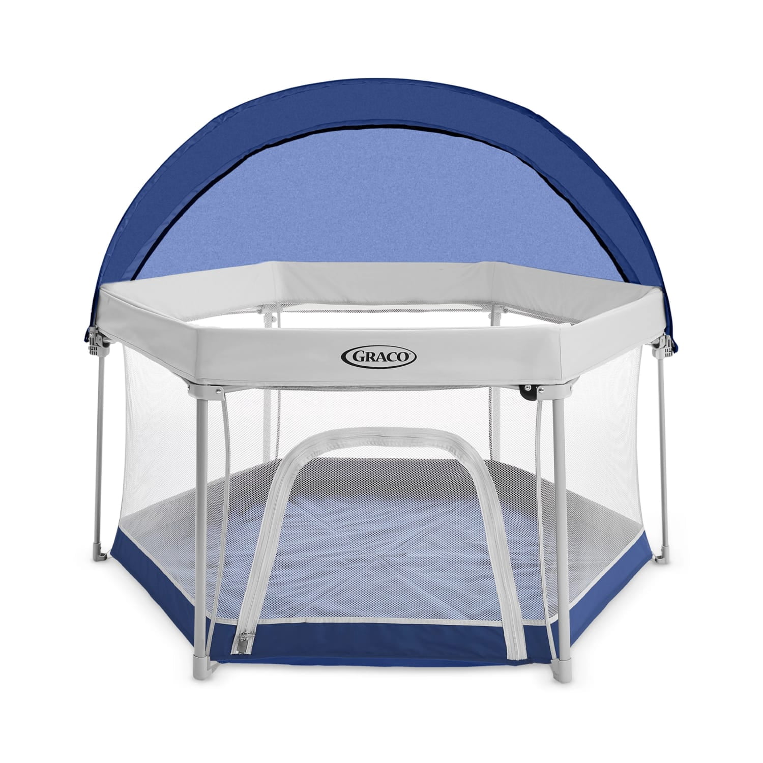 Graco Pack 'n Play LiteTraveler LX Playard, Outdoor and Indoor Use, Canyon, Blue, Unisex, 6 panels