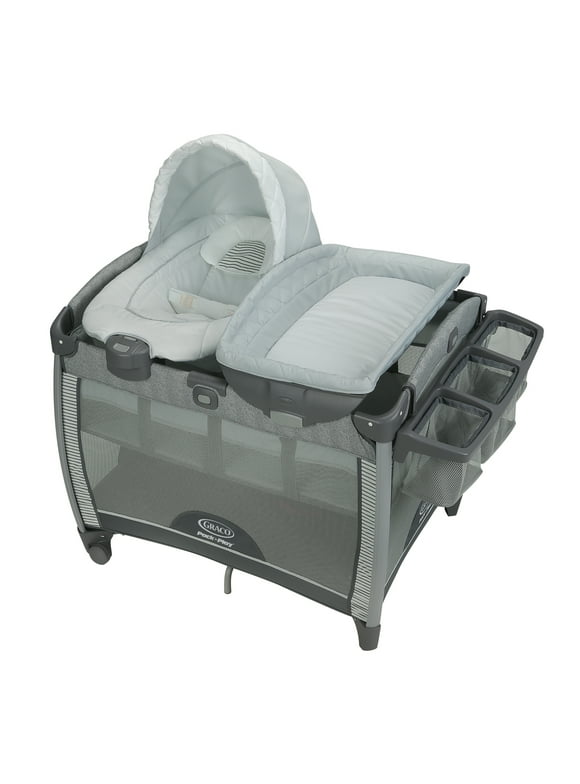 Graco Pack n Play Quick Connect Playard with Portable Bouncer, Raleigh, Unisex