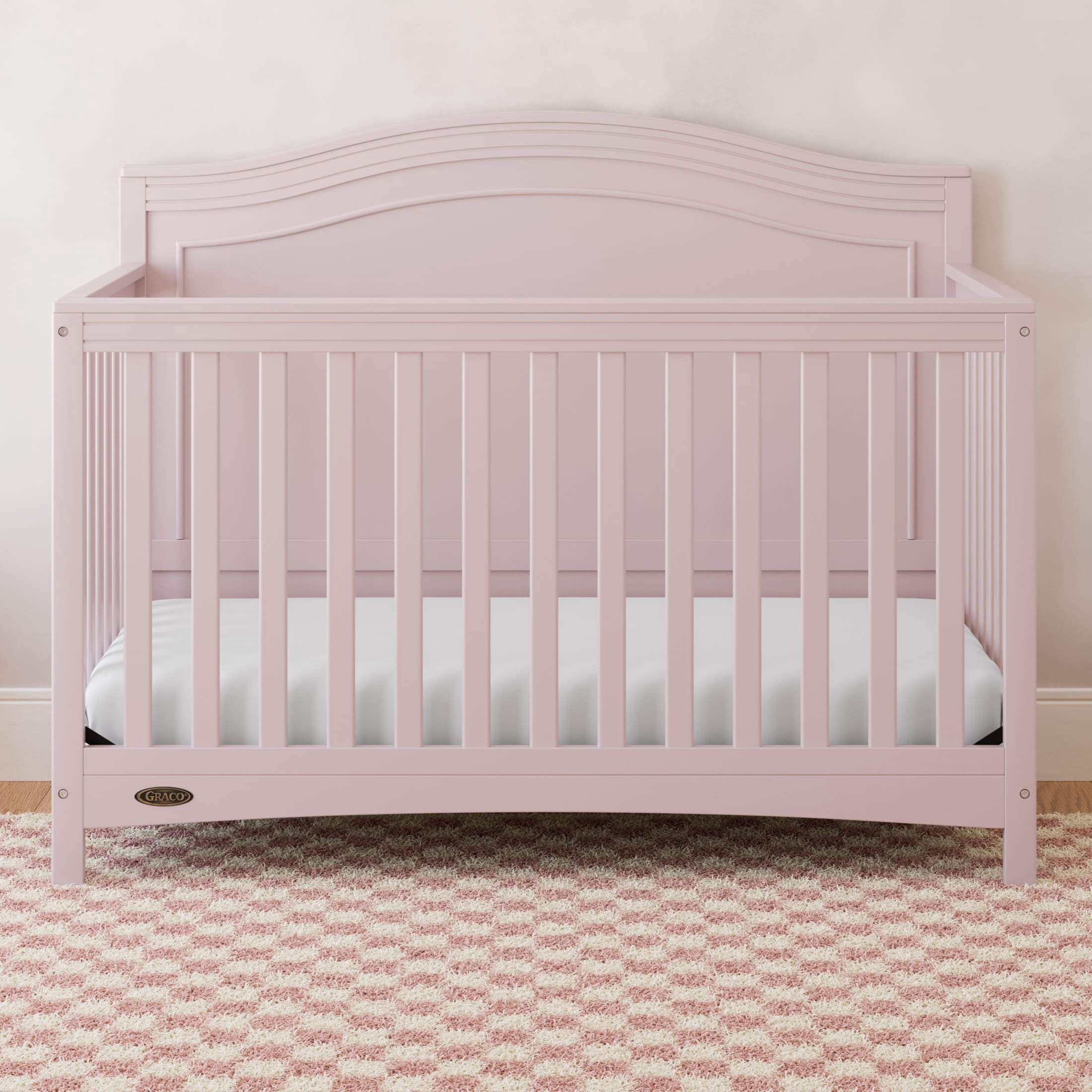 Graco Paris 4-in-1 Convertible Baby Crib, Blush