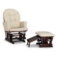 thumbnail image 1 of Graco Parker Infant Nursery Wood Glider and Ottoman Espresso with Beige, 1 of 6