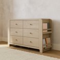 thumbnail image 1 of Graco Read-with-Me 6 Drawer Nursery Dresser with Bookshelves, Driftwood, 1 of 6