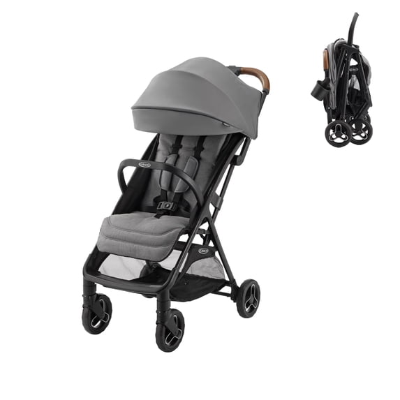 Graco Ready2Jet Compact Stroller, Kingston, Grey