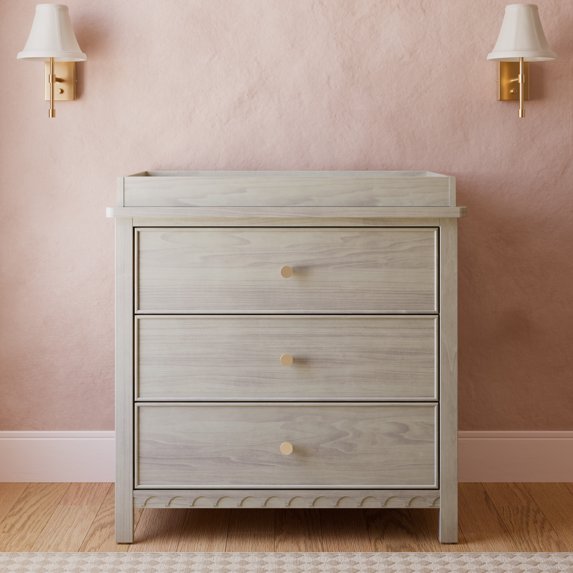 Graco Sasha 3 Drawer Chest with Changing Topper, London Fog