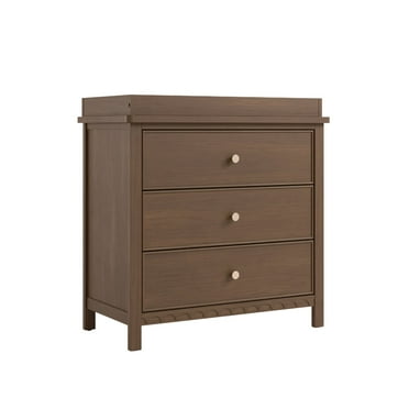 Graco Sasha 3 Drawer Infant Chest with Changing Topper, Hazelnut