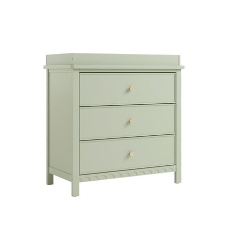 Graco Sasha 3 Drawer Dresser with Infant Changing Topper, Sage