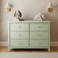 thumbnail image 1 of Graco Sasha 6 Drawer Nursery Double Dresser, Sage, 1 of 8