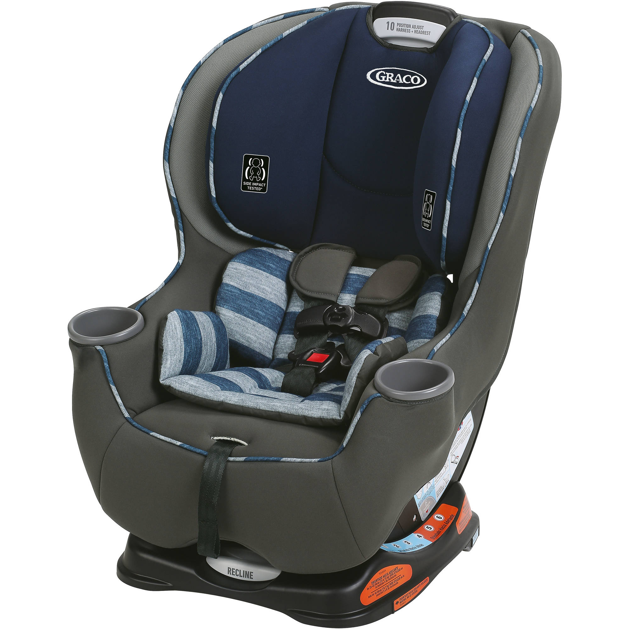 Graco Sequel 65 Convertible Car Seat with 6-Position Recline, Caden Navy - image 1 of 7