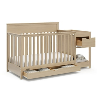 Graco Shiloh Convertible Baby Crib and Changer, Driftwood
