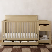 Graco Shiloh Convertible Baby Crib and Changer, Driftwood