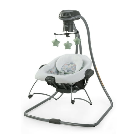 Graco Simple Sway 2-in-1 Swing and Bouncer with Removable Swing Seat and 6 Swinging Speeds for Toddler Swing Seat and Swing Chair - Emersyn