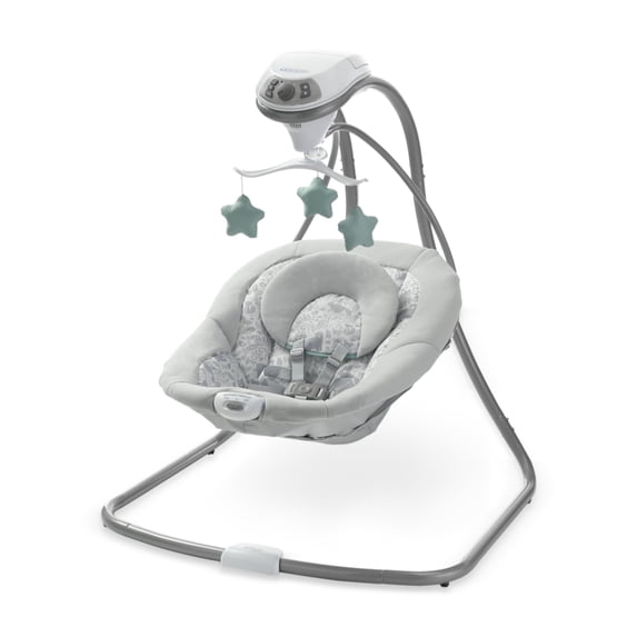 Graco Simple Sway Baby Swing with Plush Seat and Adjustable Speeds, Ivy