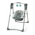 thumbnail interactive-video image 1 of Graco Slim Spaces Compact Infant Swing, Space-Saving Design, Gray, Tilden, 1 of 9