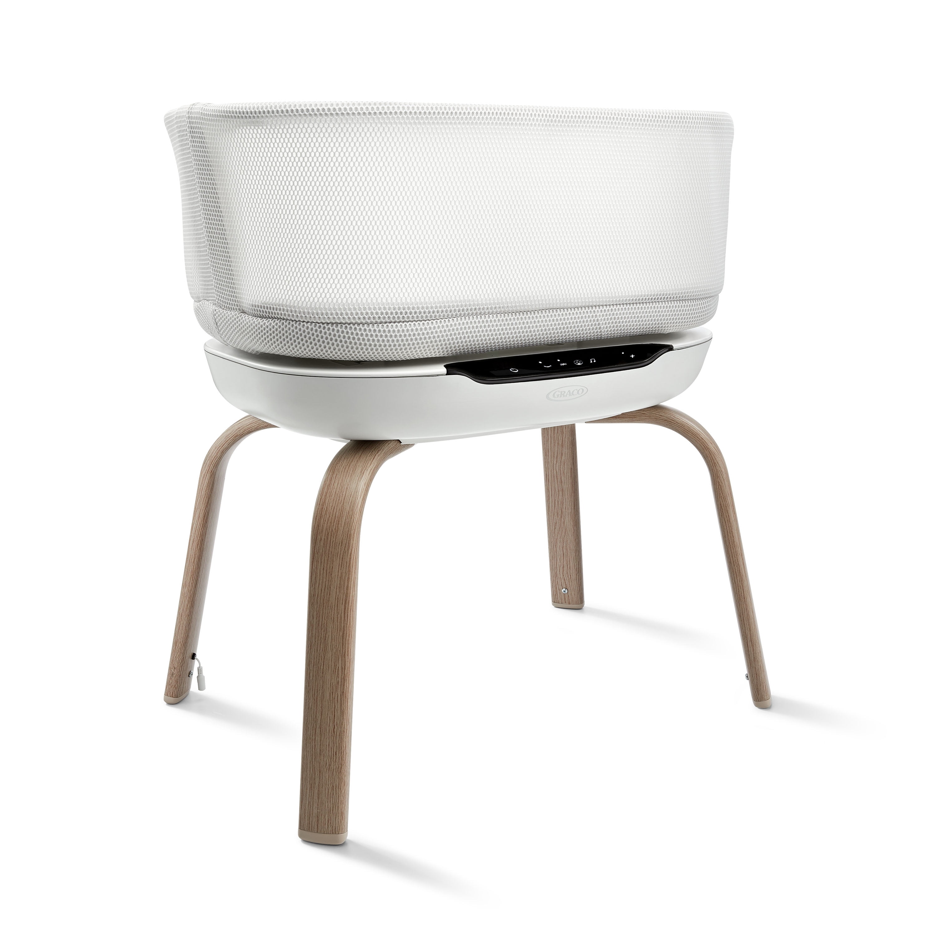 Graco SmartSense Soothing Baby Bassinet for Newborns and Infants, Luna