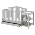 thumbnail image 1 of Graco Solano 4-in-1 Convertible Baby Crib and Changer with Drawer, Pebble Gray, 1 of 10