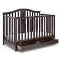 thumbnail image 1 of Graco Solano 4-in-1 Convertible Baby Crib with Drawer, Espresso, 1 of 16