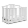 thumbnail image 1 of Graco Solano 4-in-1 Convertible Baby Crib with Drawer, White, 1 of 17