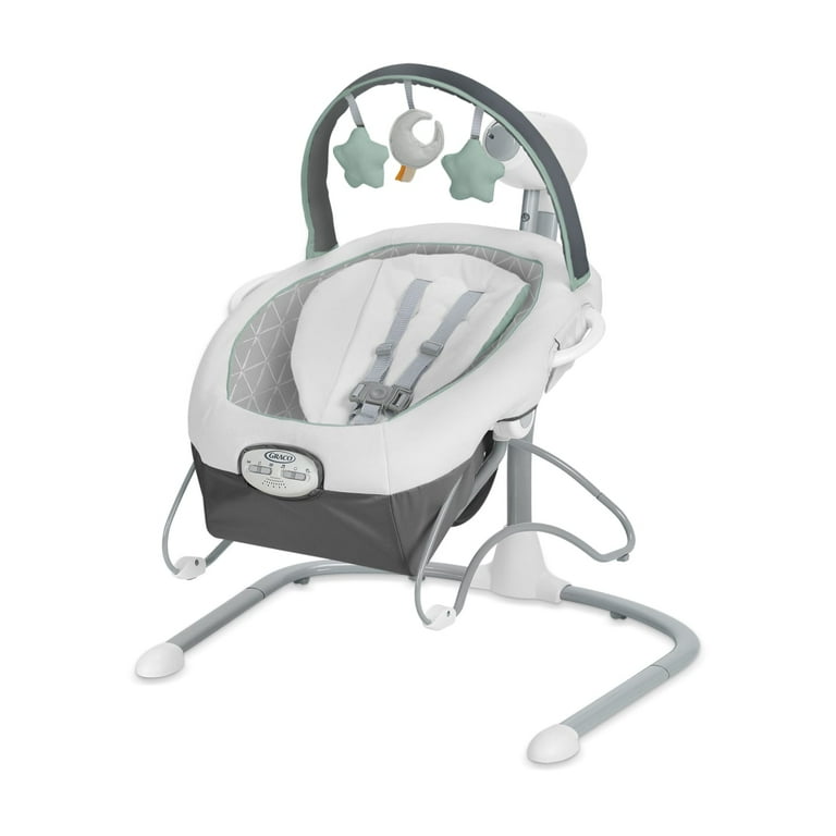Graco Soothe 'n Sway LX Cozy Baby Swing with Portable Bouncer