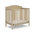 Graco Stella 4in1 Convertible Mini Baby Crib with Mattress, Driftwood