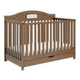 thumbnail image 1 of Graco Story 5-in-1 Convertible Baby Crib with Drawer and Reversible Headboard, Hazelnut, 1 of 16