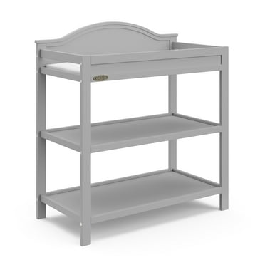 Graco Story Infant Wood Changing Table, Pebble Gray