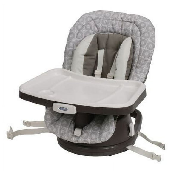 Graco SwiviSeat 3-in-1 High Chair Booster Seat, Abbington, Gray, Unisex