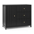 thumbnail image 1 of Graco Teddi 3 Drawer Nursery Combo Dresser, Black, 1 of 18