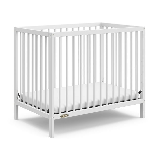Graco Teddi 4in1 Convertible Mini Baby Crib with Mattress, White