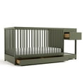 thumbnail image 1 of Graco Teddi 5-in-1 Convertible Baby Crib and Changer with Drawer, Olive, 1 of 8