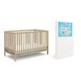 thumbnail image 1 of Graco Teddi 5-in-1 Convertible Crib and Premium Crib & Toddler Mattress Bundle, Driftwood, 1 of 8