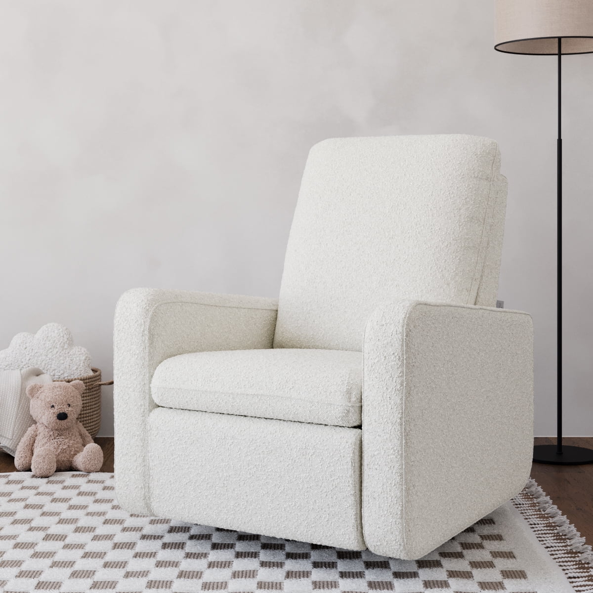 Graco Teddi Infant Power Recliner Swivel Glider with USB, Ivory Boucle