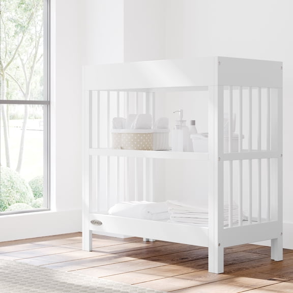Graco Teddi Infant Wood Changing Table with Changing Pad, White