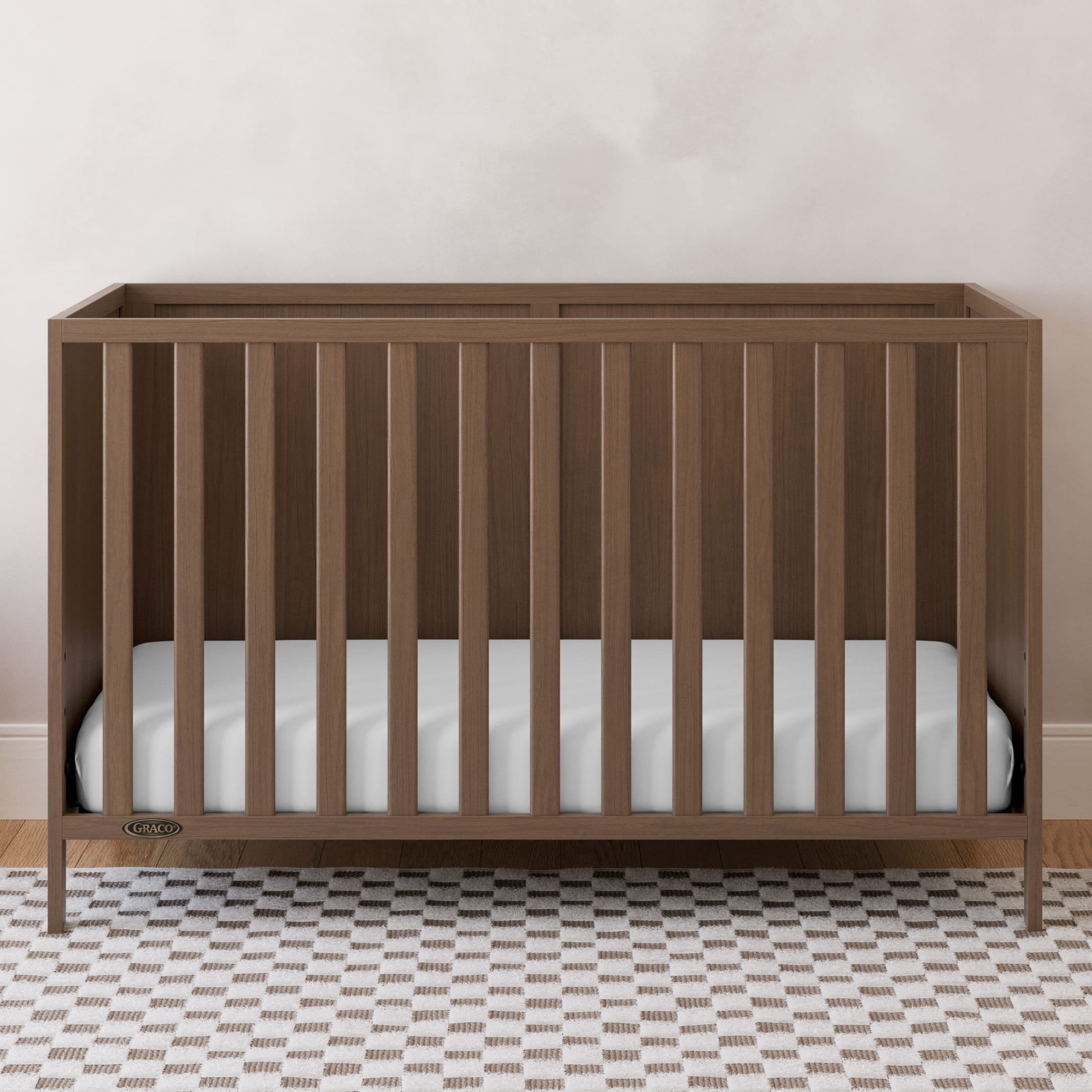 Graco Theo 3-in-1 Convertible Baby Crib, Hazelnut