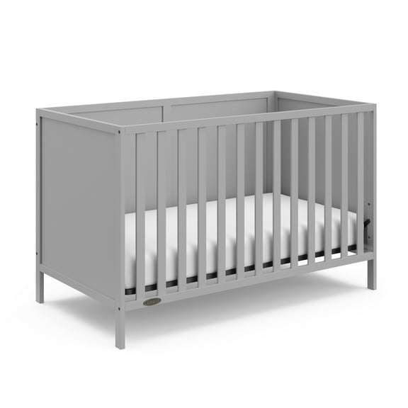 Graco Theo 3-in-1 Convertible Baby Crib, Pebble Gray