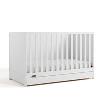 Graco Theo 3-in-1 Convertible Baby Crib with Drawer, White