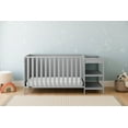 thumbnail image 1 of Graco Theo 5-in-1 Convertible Baby Crib and Changer, Pebble Gray, 1 of 10