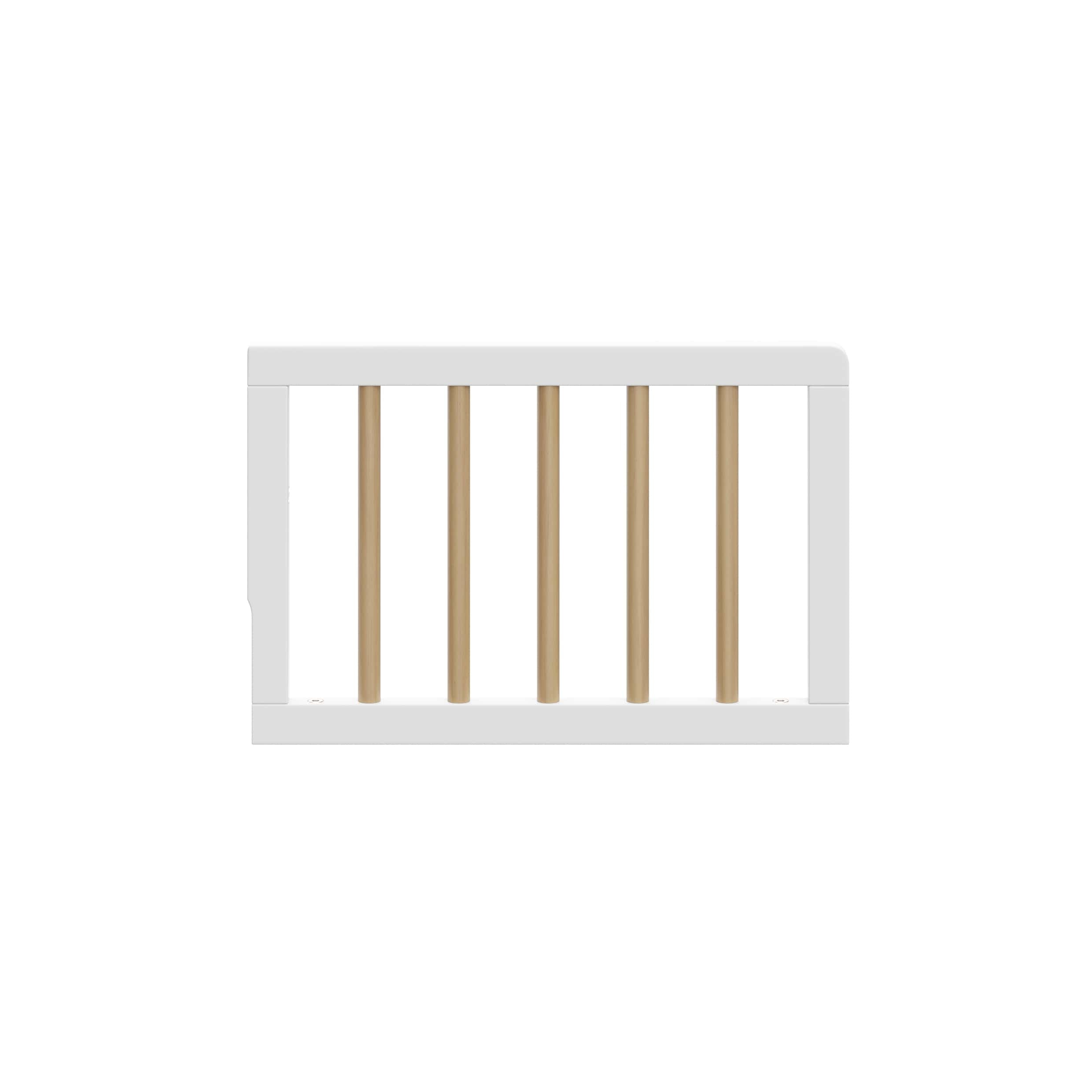 Graco Toddler Safety Guardrail (Dowels), White with Driftwood