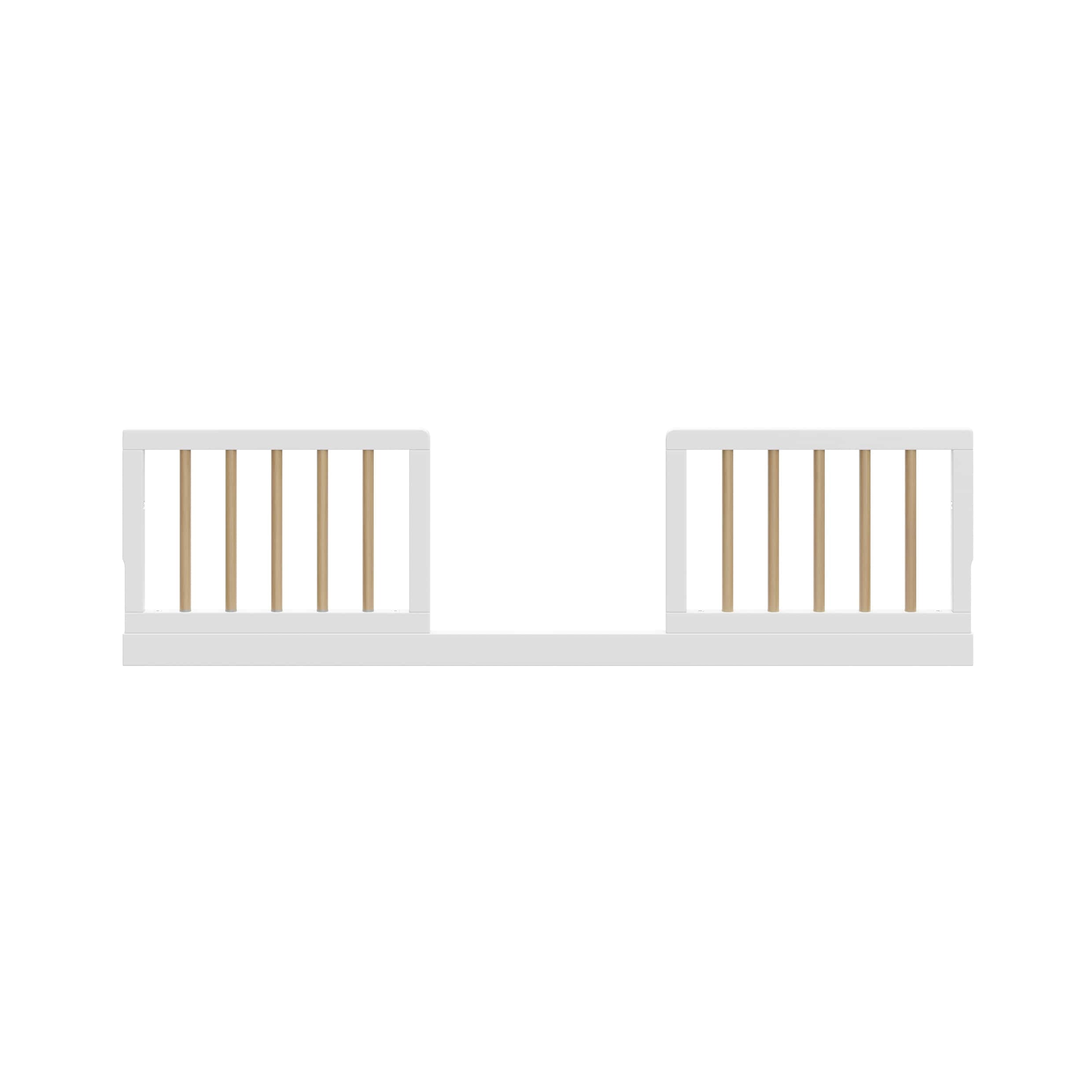 Graco Toddler Safety Guardrail Kit (Dowels), White with Driftwood