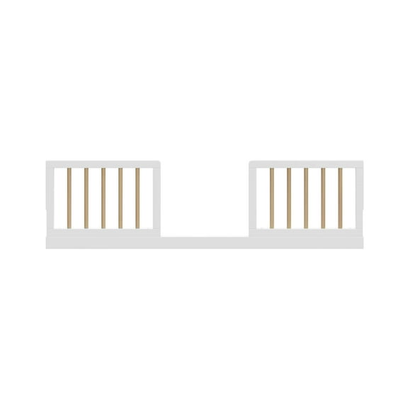 Graco Toddler Safety Guardrail Kit (Dowels), White with Driftwood