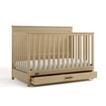 thumbnail interactive-video image 1 of Graco Tristan Convertible Baby Crib with Drawer, Driftwood, 1 of 12