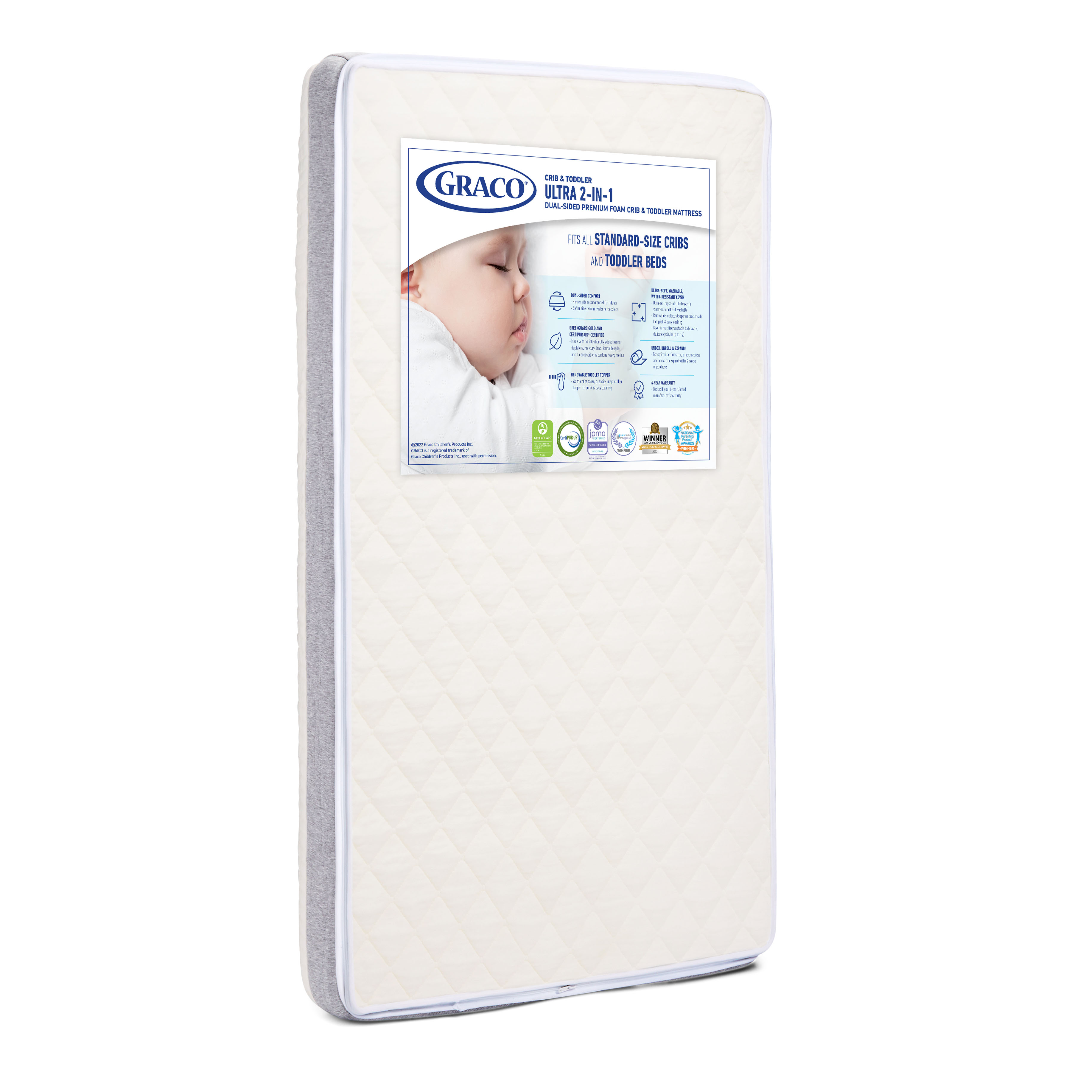 Graco Premium Foam Crib & Toddler Mattress in a Box