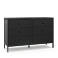 thumbnail image 1 of Graco Universal 6 Drawer Nursery Double Dresser, Black, 1 of 11
