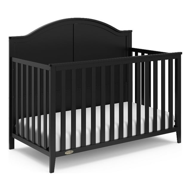 Graco Wilfred 5-in-1 Convertible Baby Crib, Black