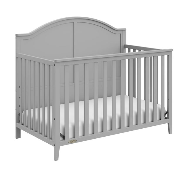 Graco Wilfred 5-in-1 Convertible Baby Crib, Pebble Gray