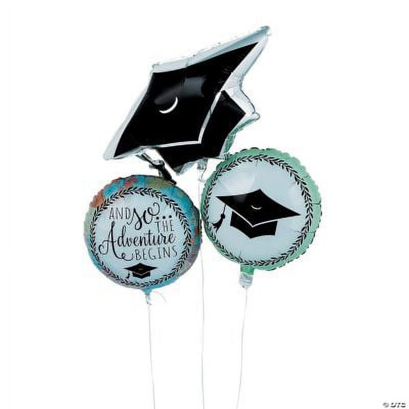 Grad Adventure Mylar Balloon Set - Party Decor - 3 Pieces - Walmart.com