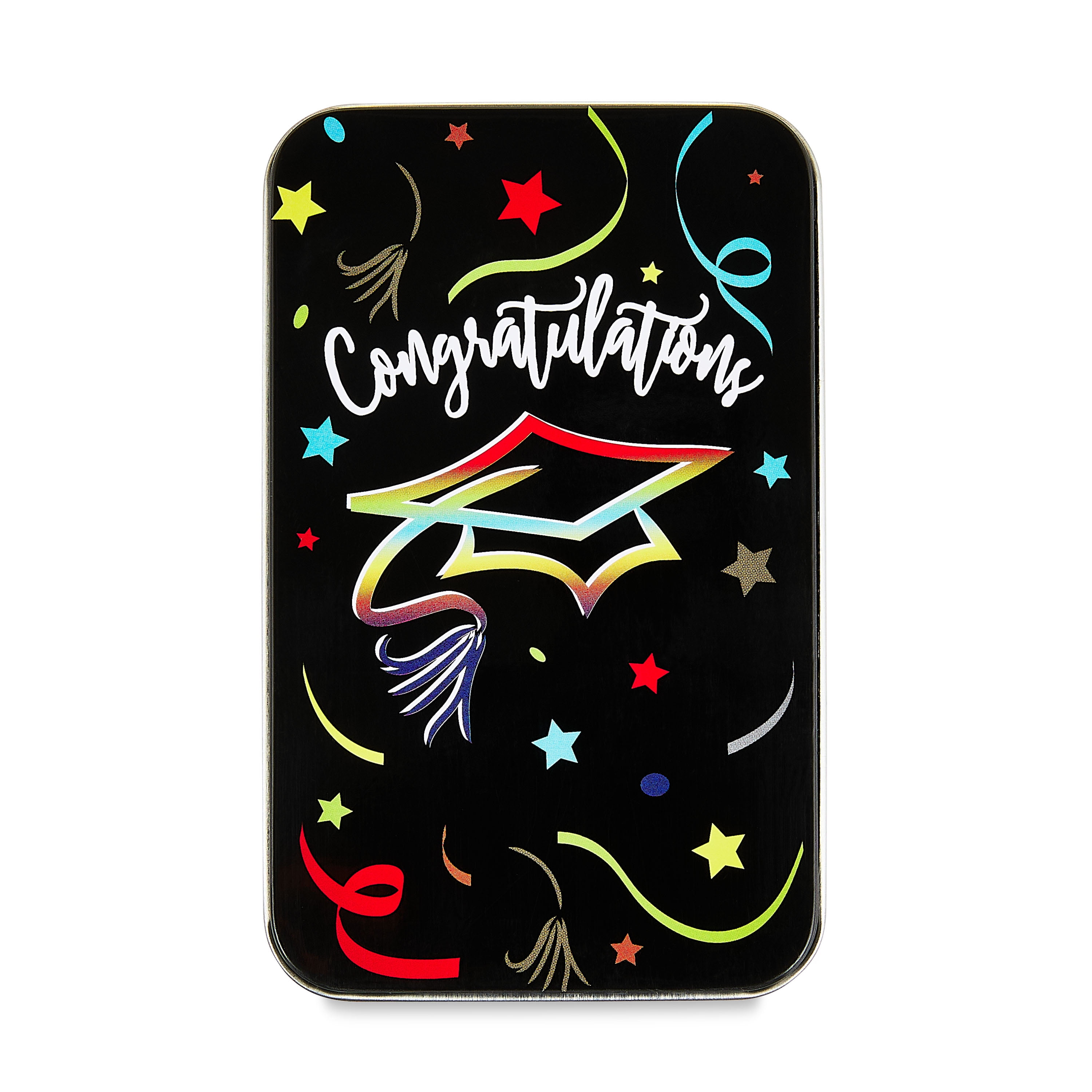 Grad Congrats Metal Gift Card Holder, by Way To Celebrate, Black, .5
