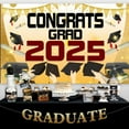 thumbnail image 1 of Grad Gifts! Boovnll Graduation Banner, 43x71" Large Gold Glitter Graduation Party Banner Congrats Grad Banner for Home, School, Congratulation Graduations Party Supplies, Graduation Decorations 2025, 1 of 6