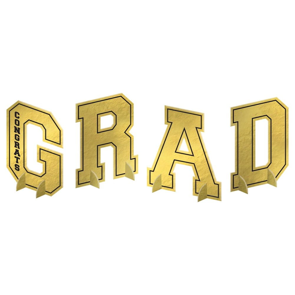 Grad Letters Centerpiece (1ct) - Walmart Business Supplies